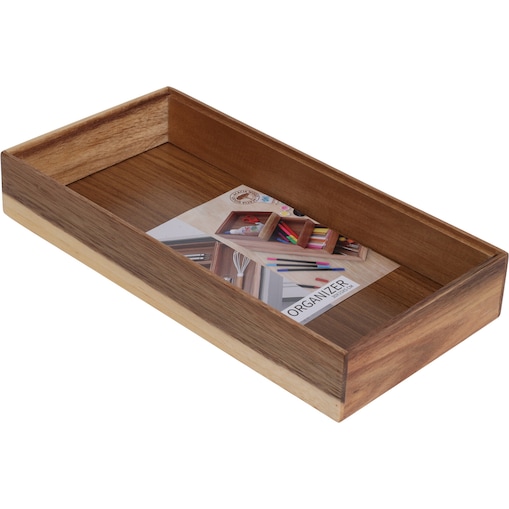 Drewniany organizer na biurko HEDO do szuflady, 30 x 15 x 5 cm