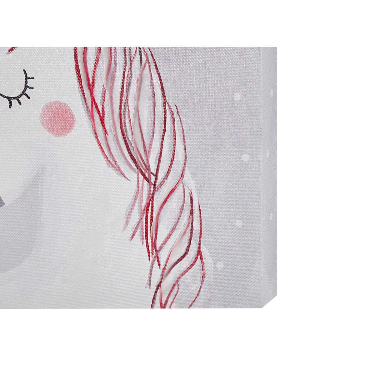 Zestaw 3 obrazów na płótnie zwierzęta 30 x 30 cm szaro-różowy TIMIA