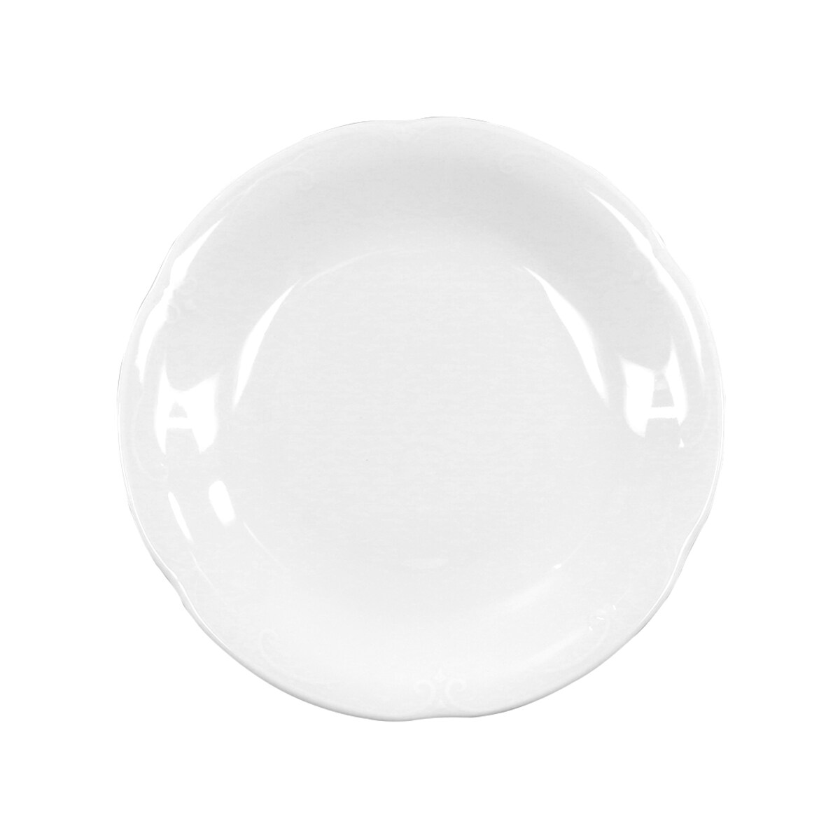 Talerz płytki 17 cm Kamelia Biała C000