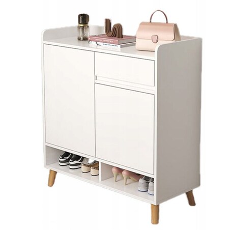 Nowoczesna komoda szafka biała pojemna miejsce na buty 60 cm z szufladą