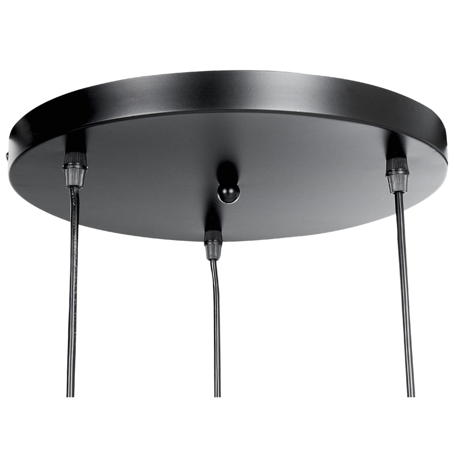 Lampa wisząca szklana 3-punktowa transparentna CURONE