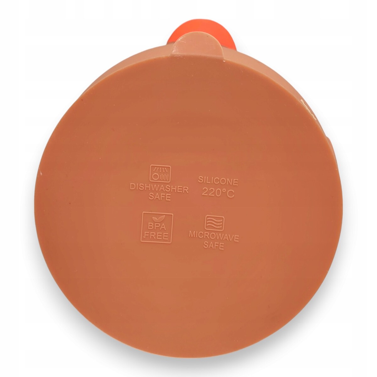 Miseczka z przyssawką silikonowa dla dziecka na przekąski łyżka widelec BLW