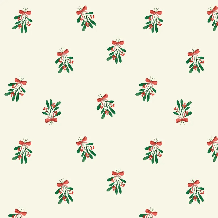 Poduszka świąteczna na krzesło - Świąteczna kokardka