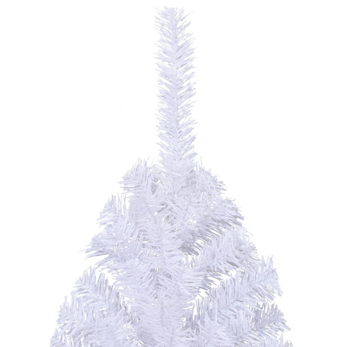 vidaXL Sztuczna choinka, ze stojakiem, połówka, biała, 240 cm, PVC