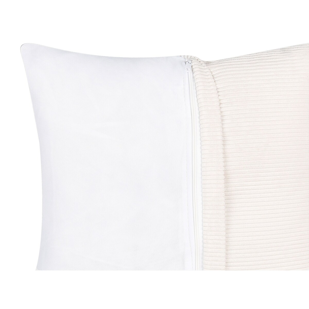 Narożnik prawostronny sztruksowy złamana biel LUNGO