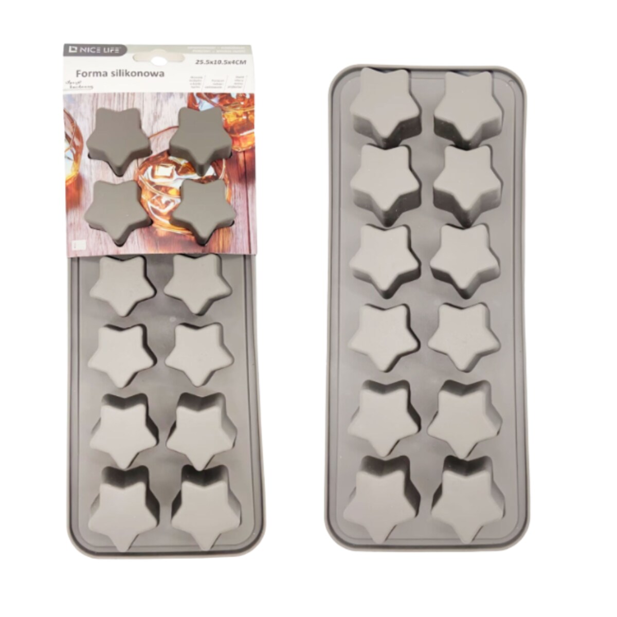 forma silikonowa 3d bakefun stars 25,5x10x5x4 cm