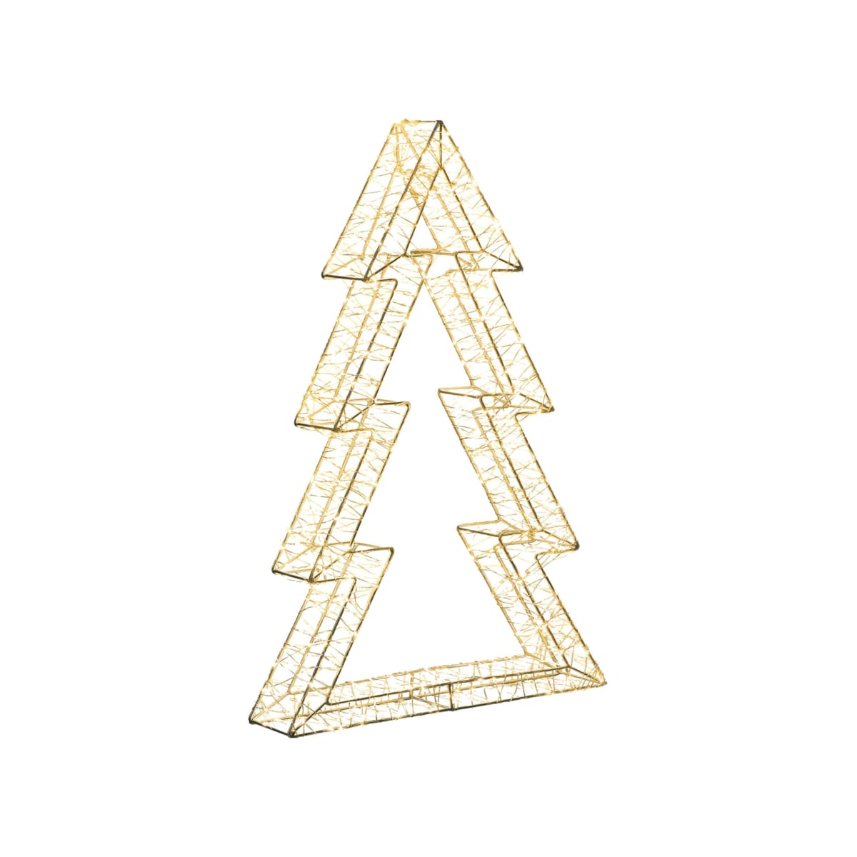 Dekoracja ogrodowa LED AKERAN Choinka 60 cm Srebrny