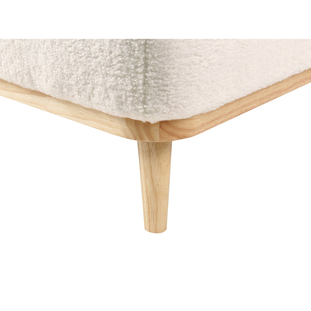 Narożnik boucle lewostronny biały SIMOS