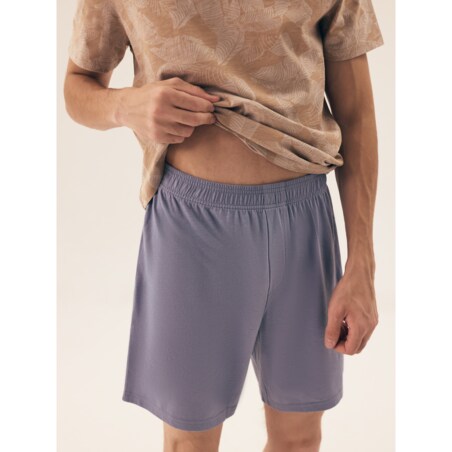 Piżama South 42599 -02X Beżowo-Niebieski, L