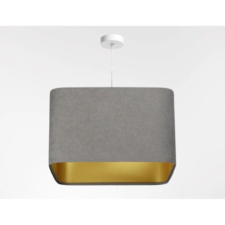 Lampa wisząca KWADRO SUE 40w20 szara/złota