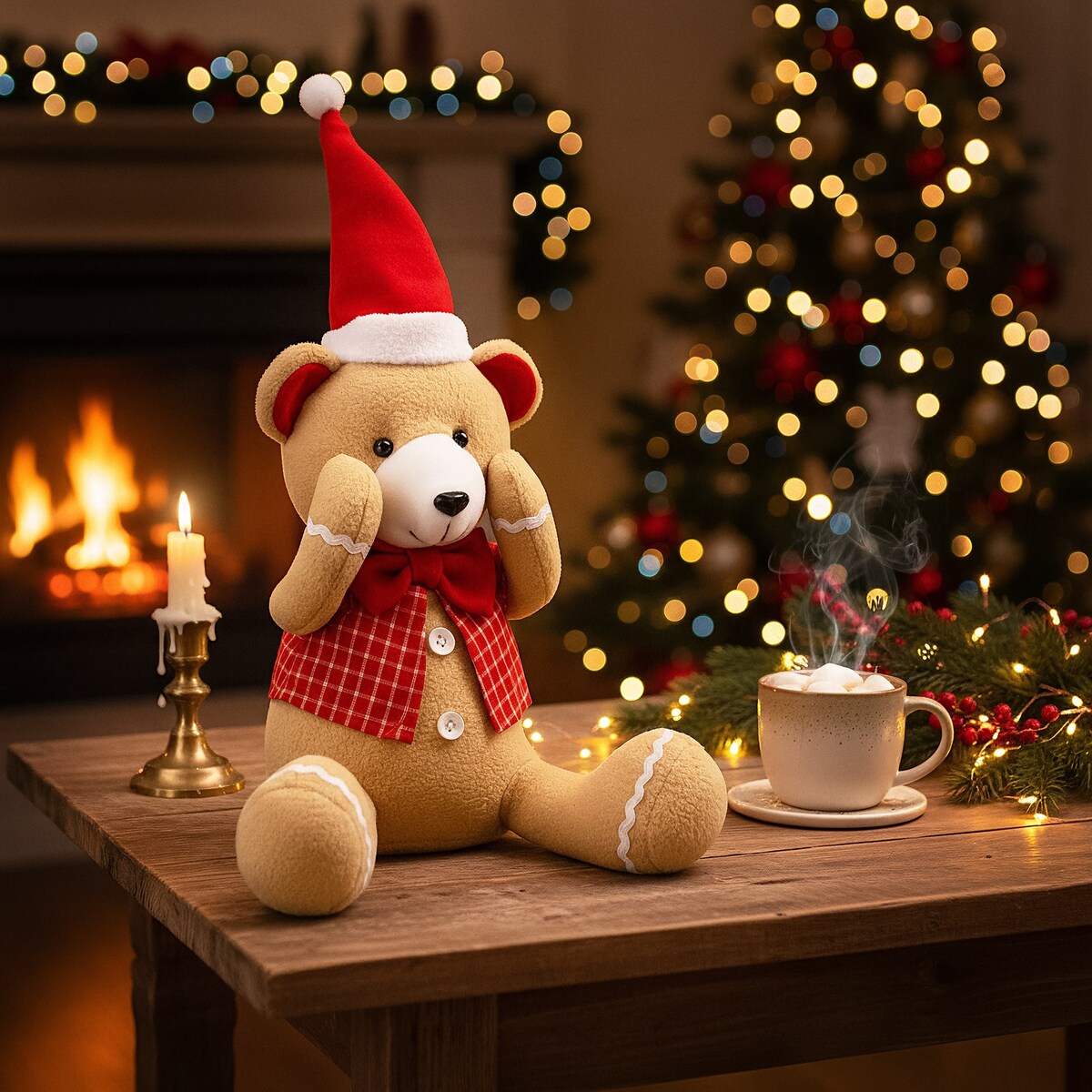 Skrzat świąteczny Miś ozdoba na święta