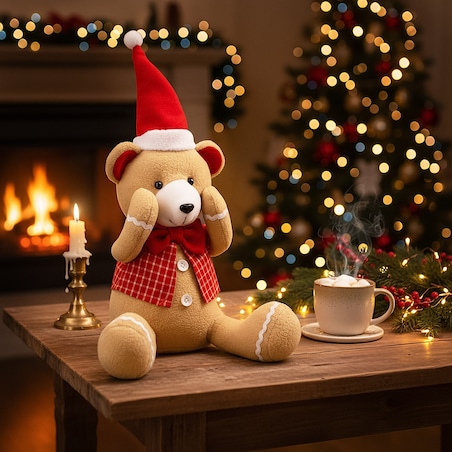 Skrzat świąteczny Miś ozdoba na święta