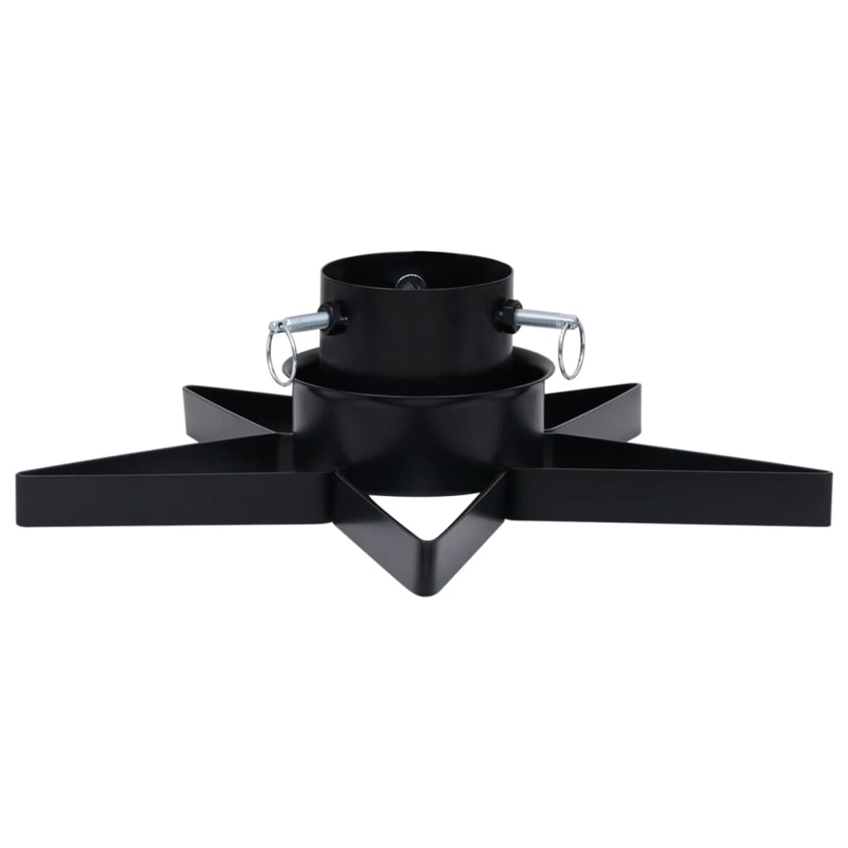 vidaXL Stojak pod choinkę, czarny, 47x47x13,5 cm