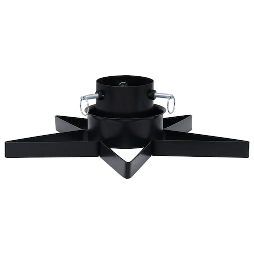 vidaXL Stojak pod choinkę, czarny, 47x47x13,5 cm