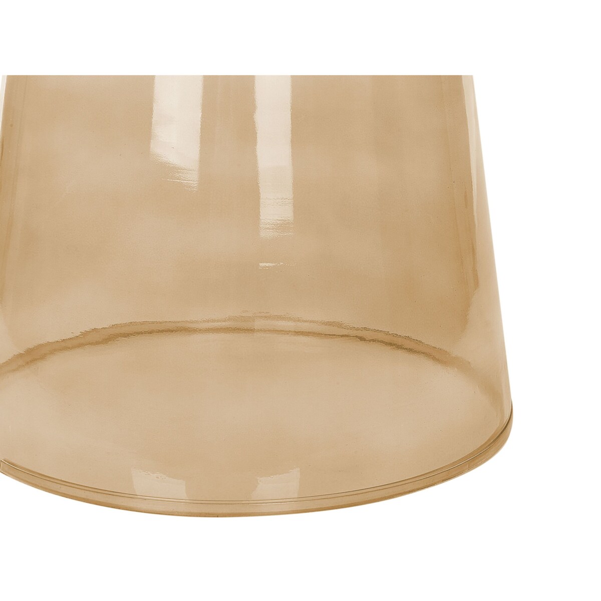 Zestaw 2 stolików pomocniczych LAGUNA/CALDERA Szkło Złoty brąz