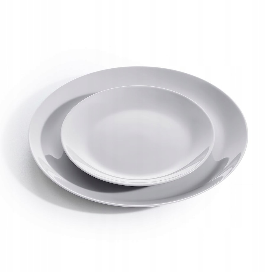 TALERZE DESEROWY diwali 6x 19 cm LUMINARC szare NA CIASTO DESERY prezent