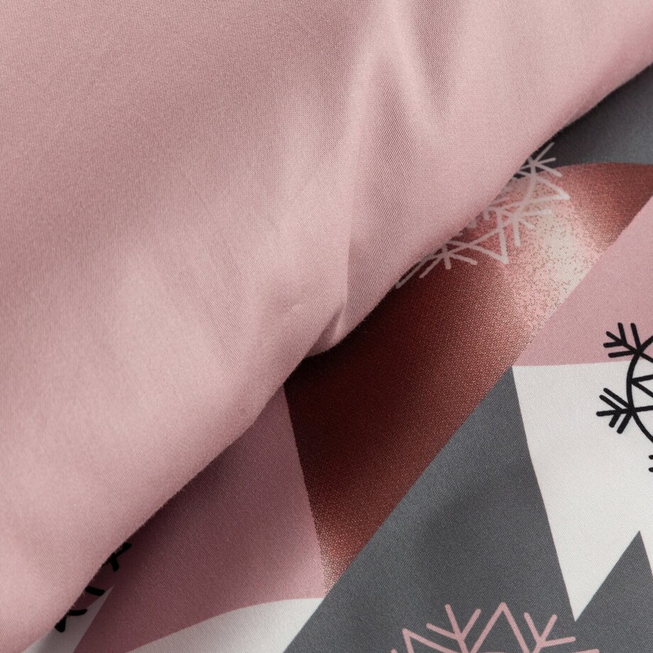 Komplet pościeli świątecznej 140x200 cm jasnopomarańczowy