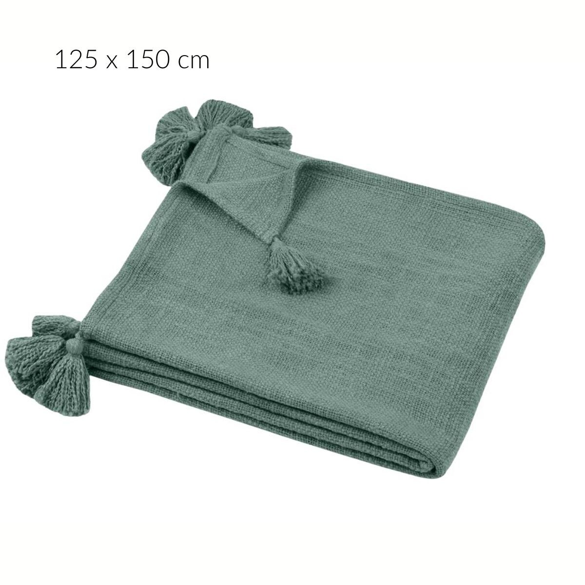 Koc bawełniany SANCHEZ z chwostami, 125 x 150 cm
