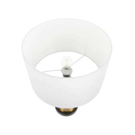 Lampa stołowa metalowa złota SANDON