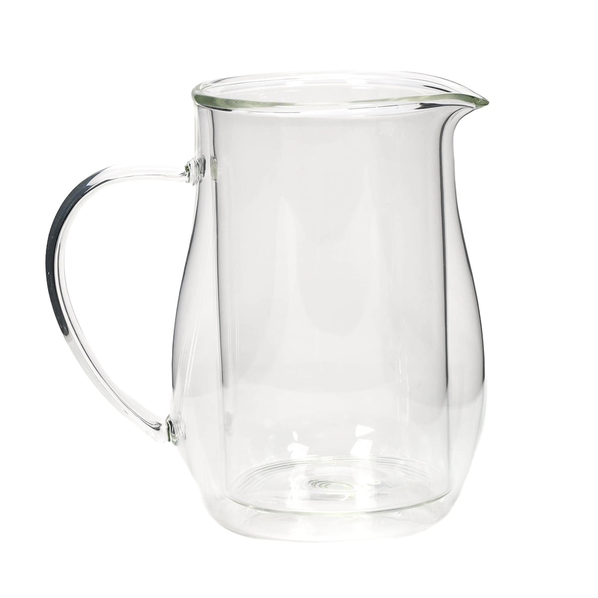 Szklany dzbanek z podwójną ścianką, 700 ml, kolor przezroczysty