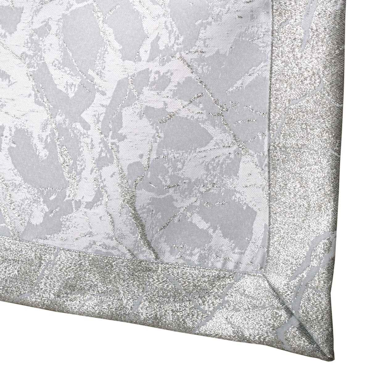 Bieżnik srebrny Marmur O5 - 40x200 cm - srebrny - 40cm x 200cm