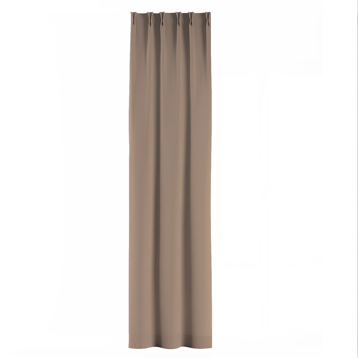 Zasłona na haczykach flex podwójnych 130x260 mocca