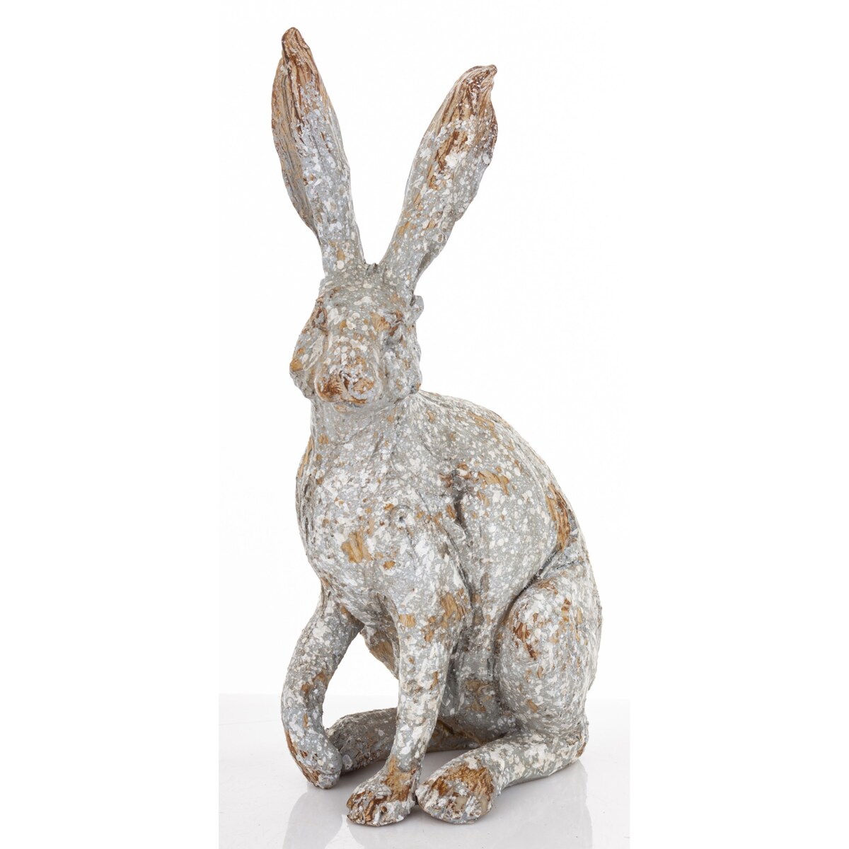 Dekoracja - zając szary 35x13x19 cm LONGORELA-4