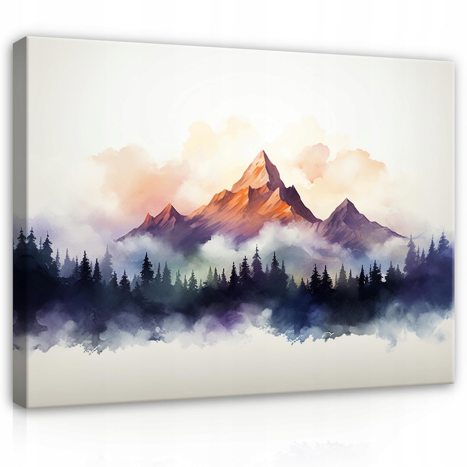Obraz Na Płótnie Ścianę GÓRY ABSTRAKCJA NATURA Do Sypialni Salonu 120x80