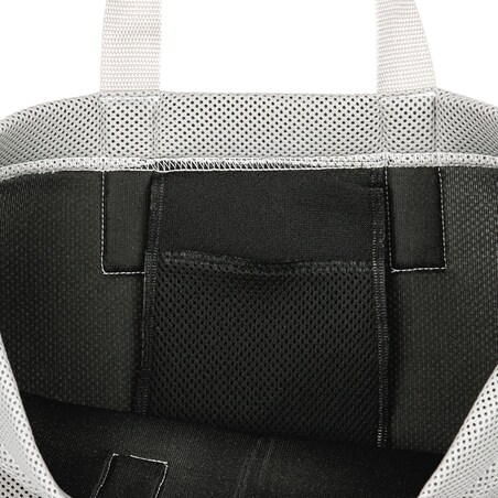 Torba plażowa szara jasne rączki 45x36 cm