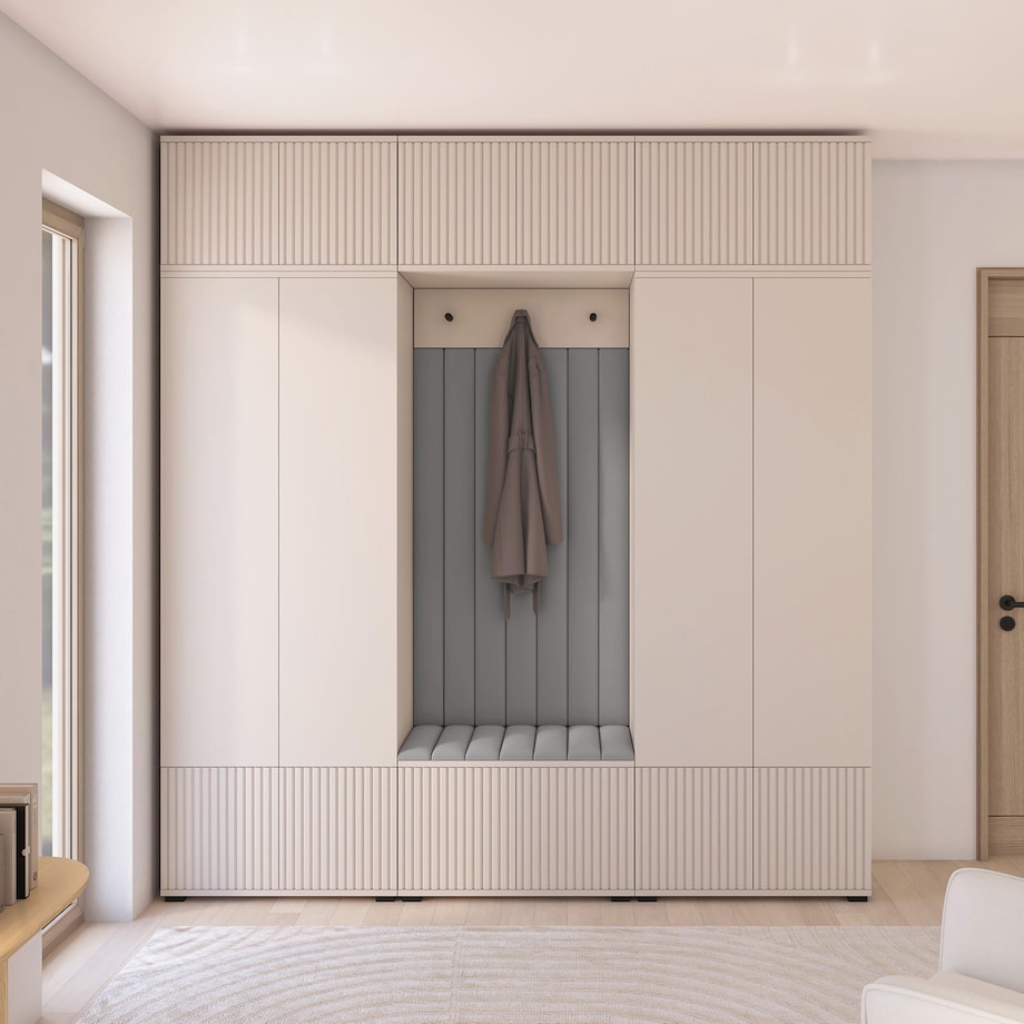 Zestaw mebli do przedpokoju Ritmo wersja 3 Trinity 14 kaszmir