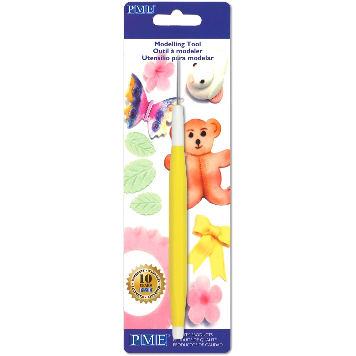 PME Narzędzie modelarskie szpikulec rysik 15 cm żółty