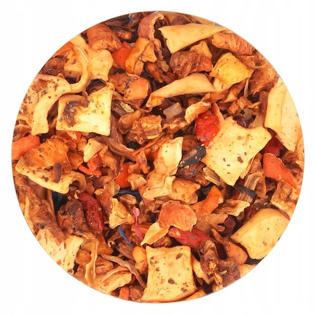 Herbata owocowa RABARBAROWY SORBET o smaku rabarbarowym PREMIUM Cup&You - herbata liściasta sypana mieszanka napar susz - gotowa na prezent upominek