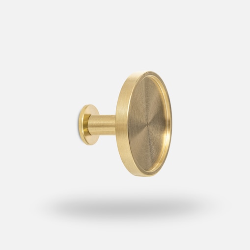 INA LW wieszak ścienny mosiężny szczotkowany nielakierowany