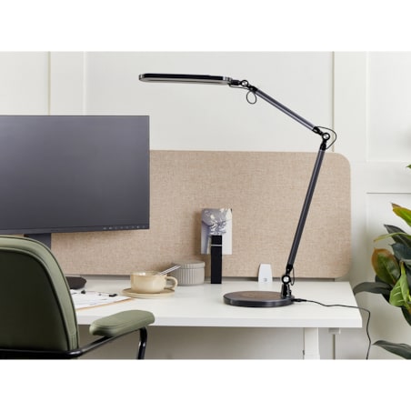 Lampa biurkowa LED metalowa czarna GRUS