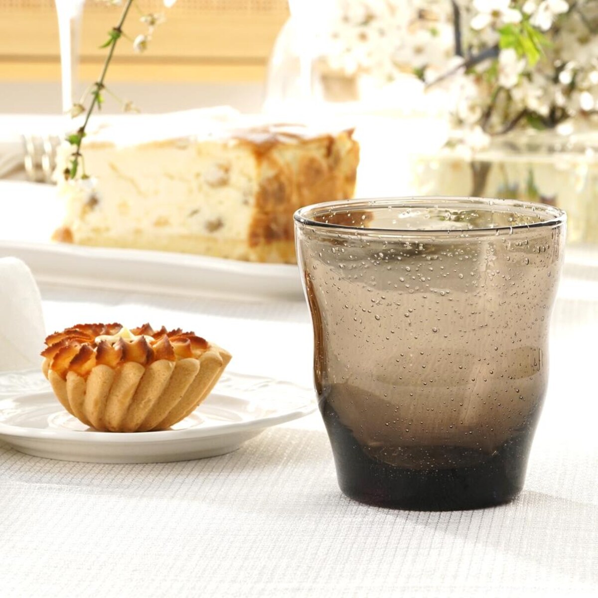 VILLA ITALIA Szklanka szara 300 ml PERLATO