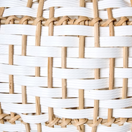 Lampa wisząca YAUCO Rattan Biały