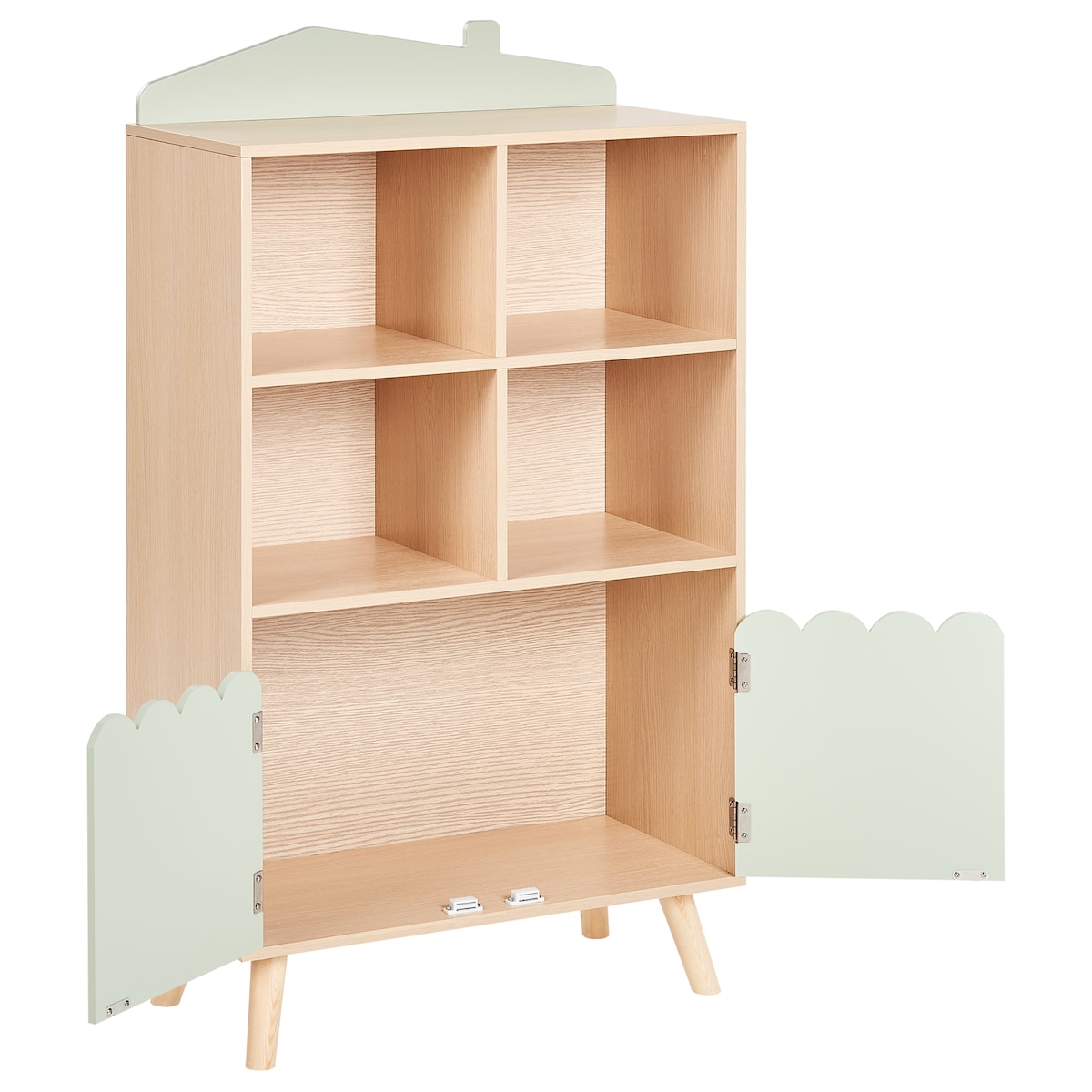 Regał 2 półki LACKEY 105 cm Jasnozielony