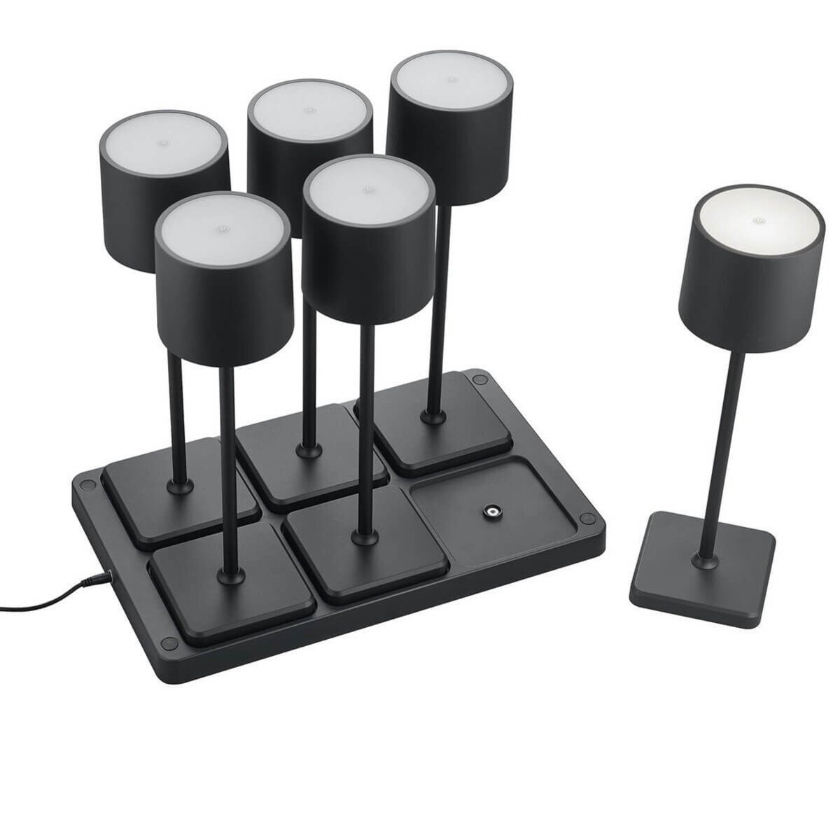 Lampki nocne Fernandez R54096632 RL Light LED 6W 2700-600K stacja ładowania czarny