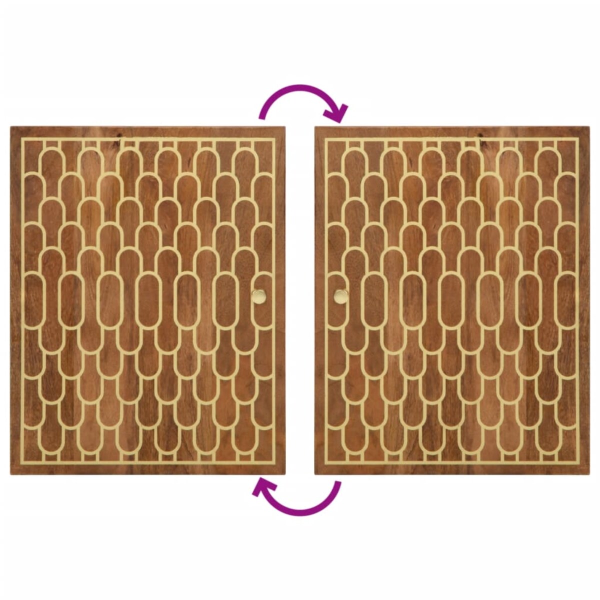 vidaXL 4-cz. zestaw mebli łazienkowych, lite drewno mango
