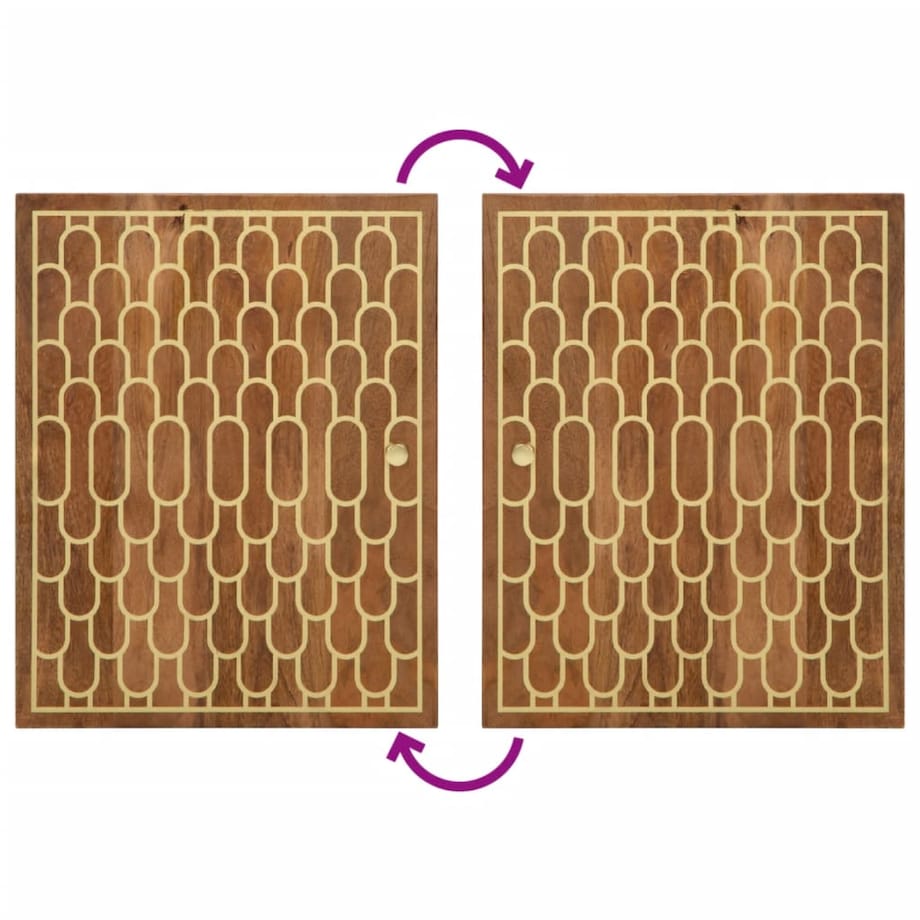 vidaXL 4-cz. zestaw mebli łazienkowych, lite drewno mango