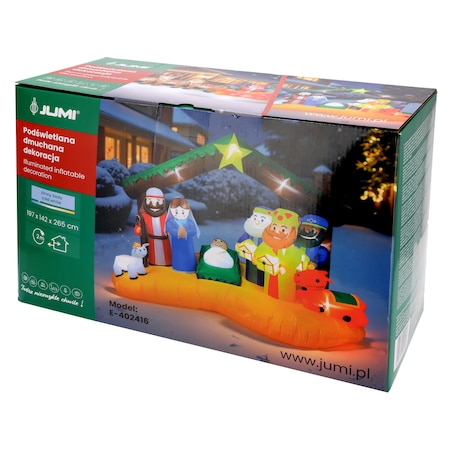 NADMUCHIWANA bożonarodzeniowa Dekoracja Świąteczna dmuchaniec JUMI