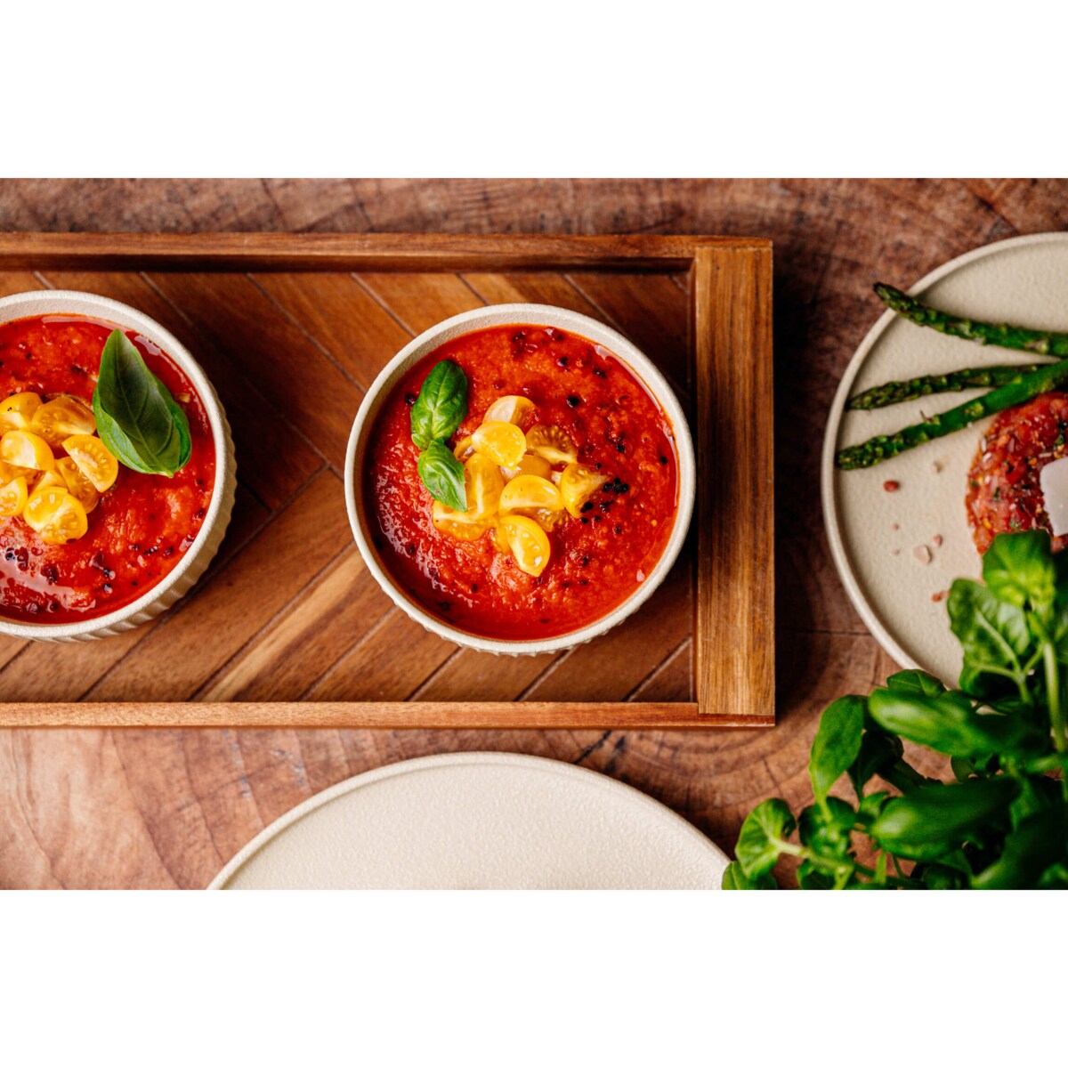 Serwis obiadowy Anun beżowy na 12 osób 36 szt. Nowoczesny Do zmywarki Komplet talerzy