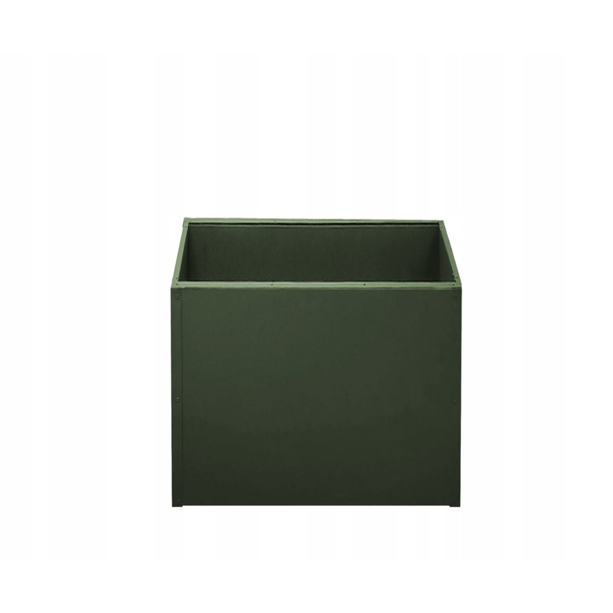 Donica ogrodowa metalowa kwadratowa 100x100x70 RAL6020 zielona