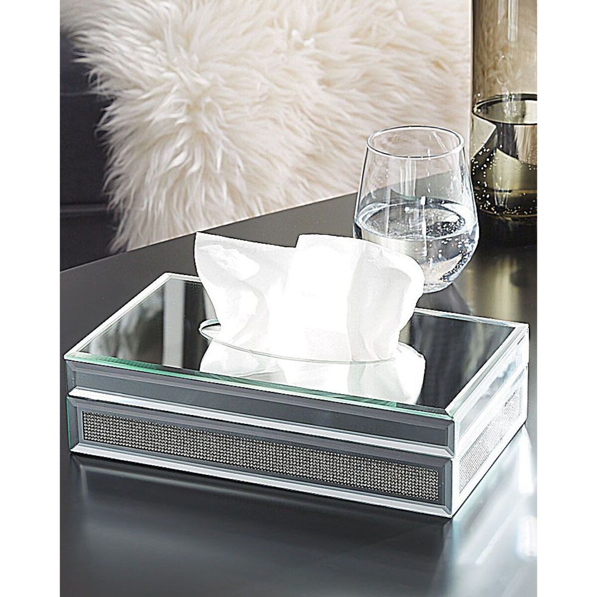 Ozdobny chustecznik srebrny CHARLY