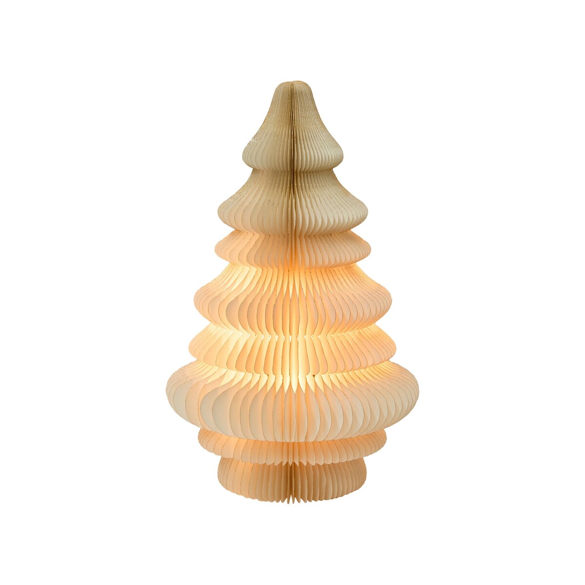 Dekoracja świąteczna Lampa stołowa DREVJA Choinka 51 cm Beżowy