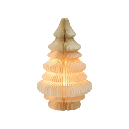 Dekoracja świąteczna Lampa stołowa DREVJA Choinka 51 cm Beżowy