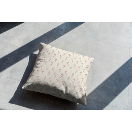 Poduszka świąteczna - Laski cukrowe - beż 45x45 cm