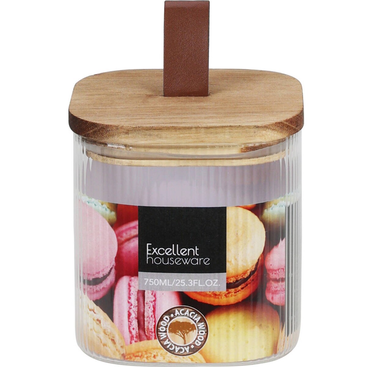 Szklany słoik z drewnianą pokrywką, hermetyczne zamknięcie