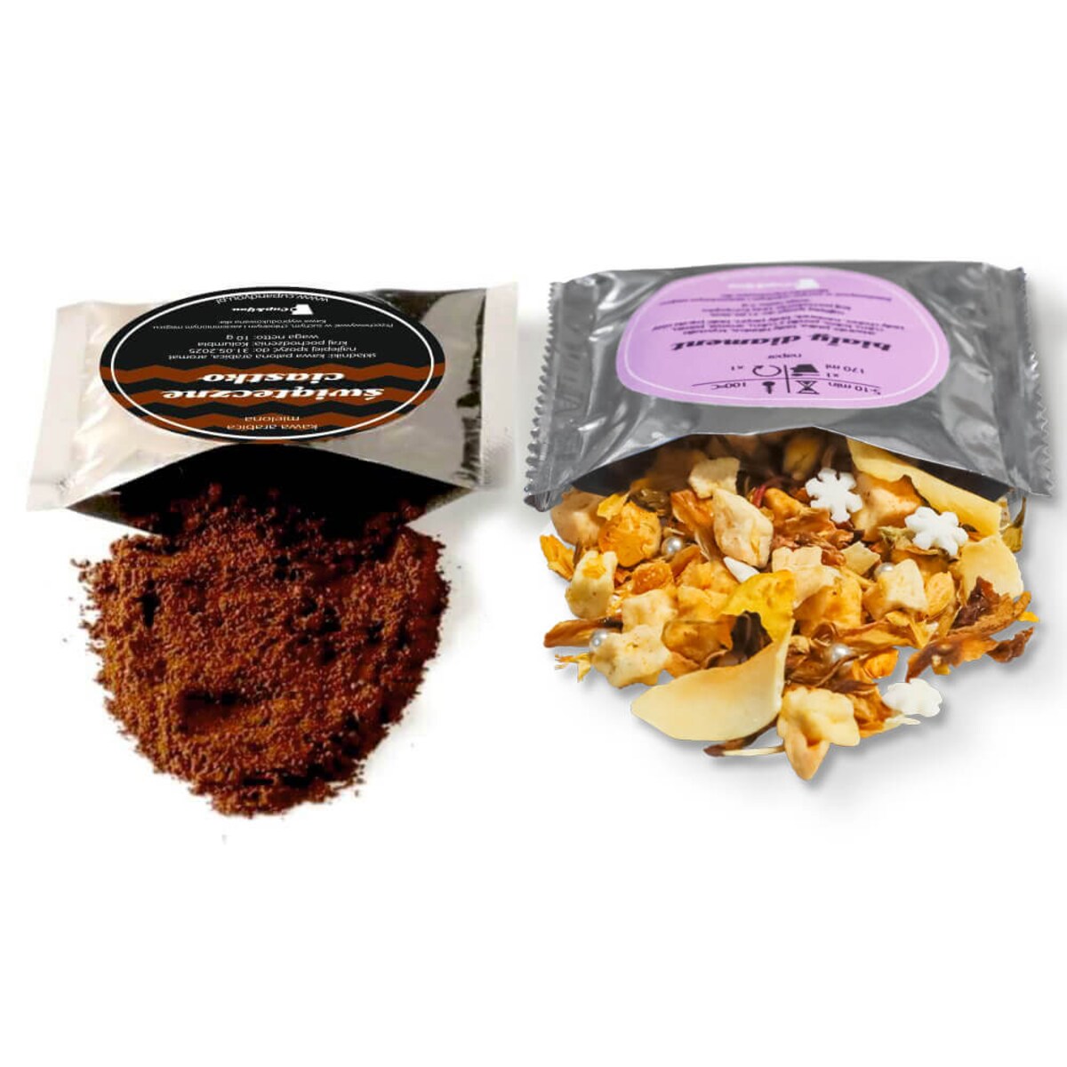 KALENDARZ ADWENTOWY KAWA SMAKOWA I HERBATA SYPANA NA ROK 2025 - 24 ŚWIĄTECZNE SMAKI - PREZENT UPOMINEK DLA KOBIETY MAMY ŻONY DZIEWCZYNY NARZECZONEJ NA ŚWIĘTA MIKOŁAJA