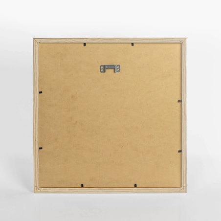 Brązowa ramka na zdjęcia 30x30 cm wisząca rama MDF z plexi klasyczna ramka kwadratowa